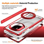 For Huawei Mate X7 Case 360° Rotating Alloy Kickstand Hinge Protection Shockproof Cover with Glass Film