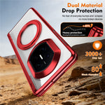 For Huawei Mate X7 Case 360° Rotating Alloy Kickstand Hinge Protection Shockproof Cover with Glass Film