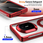 For Huawei Mate X7 Case 360° Rotating Alloy Kickstand Hinge Protection Shockproof Cover with Glass Film
