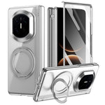 For Huawei Mate X7 Case 360° Rotating Alloy Kickstand Hinge Protection Shockproof Cover with Glass Film