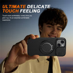 For iPhone 15 Case Magnetic Case Ring Kickstand Slide Camera Cover TPU PC Hybrid Phone Shell