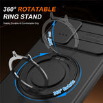 For Samsung Galaxy A06 4G  /  A06 5G Case Magnetic Case Ring Kickstand Slide Camera Cover TPU PC Hybrid Phone Shell