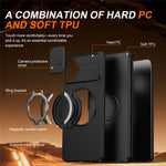 For Samsung Galaxy A06 4G  /  A06 5G Case Magnetic Case Ring Kickstand Slide Camera Cover TPU PC Hybrid Phone Shell