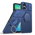 For Samsung Galaxy A06 4G  /  A06 5G Case Magnetic Case Ring Kickstand Slide Camera Cover TPU PC Hybrid Phone Shell
