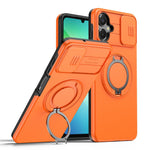 For Samsung Galaxy A06 4G  /  A06 5G Case Magnetic Case Ring Kickstand Slide Camera Cover TPU PC Hybrid Phone Shell