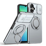 Til Samsung Galaxy A08 5G / A08 4G / A07 5G / A07 4G Cover Magnetisk Cover Ring Stander Slide Kameradæksel TPU PC Hybrid Telefoncover