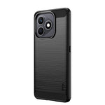 Mofi For Honor X8d 4G Back Cover Brushed Texture Carbon Fiber Soft TPU Case