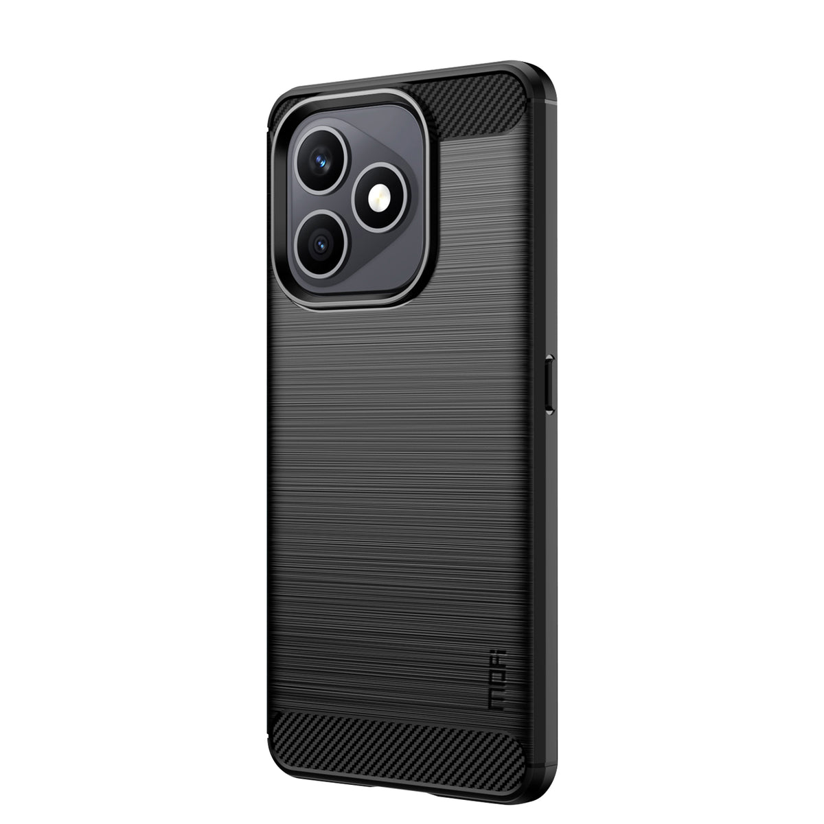 Mofi For Honor X8d 4G Back Cover Brushed Texture Carbon Fiber Soft TPU Case