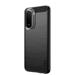 Mofi Back Cover For Xiaomi Poco C85x 5G / Redmi A7 Pro 4G (171.56mm) / Redmi A7 Pro 5G Brushed Texture Carbon Fiber Soft TPU Case