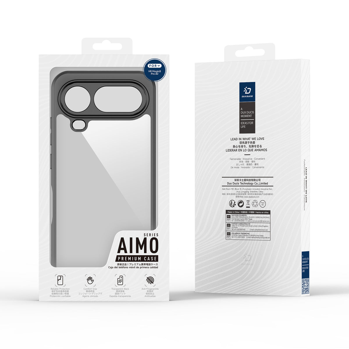 Dux Ducis For Honor Magic8 Pro Air 5G Aimo Series PC + TPU Clear Back Phone Cover (REACH Certification)
