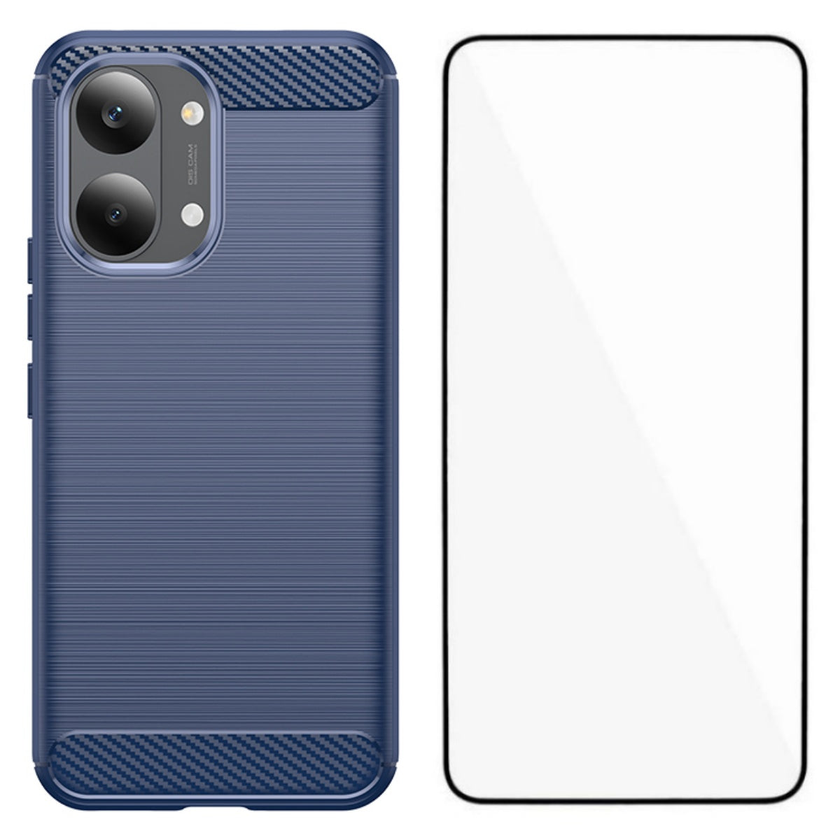 WANLONFENG För Xiaomi Redmi Turbo 5 Max 5G / Xiaomi Poco X8 Pro Max 5G Skal med Skärmfilm LS-serien Stort Linshål Borstad Textur TPU mobilskal