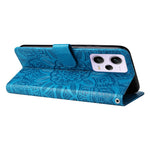 For Xiaomi Redmi Note 12 Pro 5G  / Note 12 Pro Speed 5G / Poco X5 Pro 5G  PU Leather Sunflower Imprinted Phone Case Magnetic Closure Stand Flip Cover with Wrist Strap
