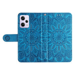 For Xiaomi Redmi Note 12 Pro 5G  / Note 12 Pro Speed 5G / Poco X5 Pro 5G  PU Leather Sunflower Imprinted Phone Case Magnetic Closure Stand Flip Cover with Wrist Strap