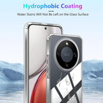 Fodral till Honor Magic8 Lite 5G / X9d 5G / X70 5G TPU genomskinligt mobilskal + 2 st. härdat glasskärmfilm 2.5D bågformad kant