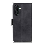 For Samsung Galaxy A27 5G Case Stand Cowhide Texture PU Leather Phone Cover