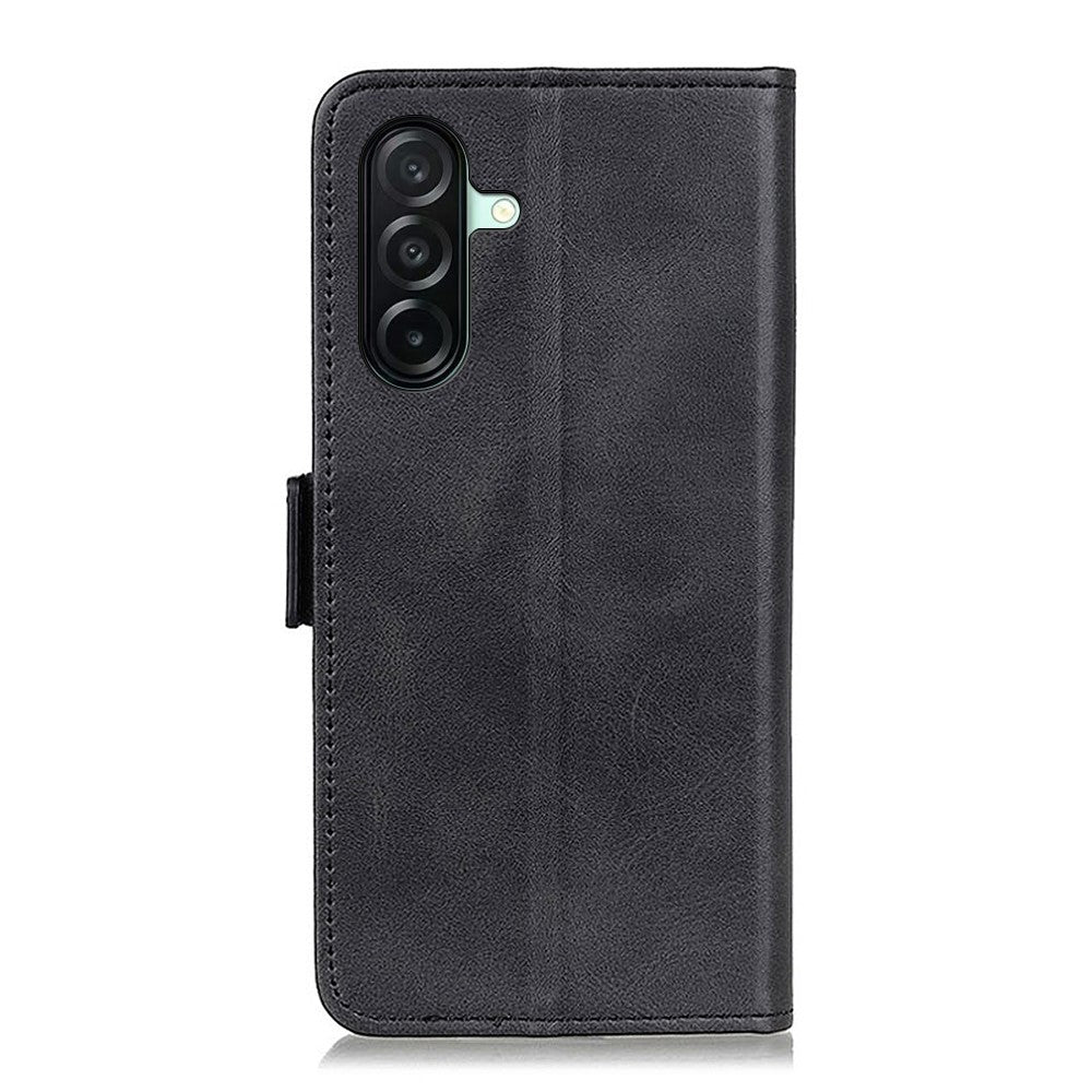 For Samsung Galaxy A27 5G Case Stand Cowhide Texture PU Leather Phone Cover