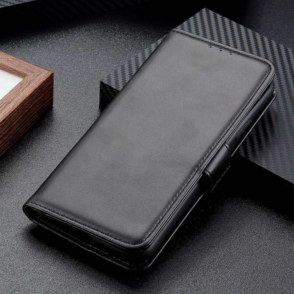 For Samsung Galaxy A27 5G Case Stand Cowhide Texture PU Leather Phone Cover