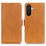 For Samsung Galaxy A27 5G Case Stand Cowhide Texture PU Leather Phone Cover
