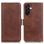 For Samsung Galaxy A27 5G Case Stand Cowhide Texture PU Leather Phone Cover
