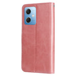 Mobilcover med krokodillestruktur til Xiaomi Redmi Note 12 5G (Global) / (Indien) / (Kina) / Poco X5 5G, pungestil, PU-læder, lynlås, lomme med foldbart låg og stativ