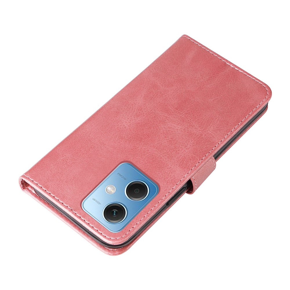 Mobilcover med krokodillestruktur til Xiaomi Redmi Note 12 5G (Global) / (Indien) / (Kina) / Poco X5 5G, pungestil, PU-læder, lynlås, lomme med foldbart låg og stativ