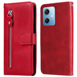 Mobilcover med krokodillestruktur til Xiaomi Redmi Note 12 5G (Global) / (Indien) / (Kina) / Poco X5 5G, pungestil, PU-læder, lynlås, lomme med foldbart låg og stativ