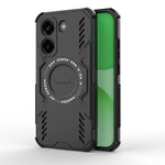 WANLONFENG For Xiaomi Redmi Turbo 5 5G / Xiaomi Poco X8 Pro 5G Magnetic Case DJ Series PC TPU Phone Cover with 2Pcs Tempered Glass Film