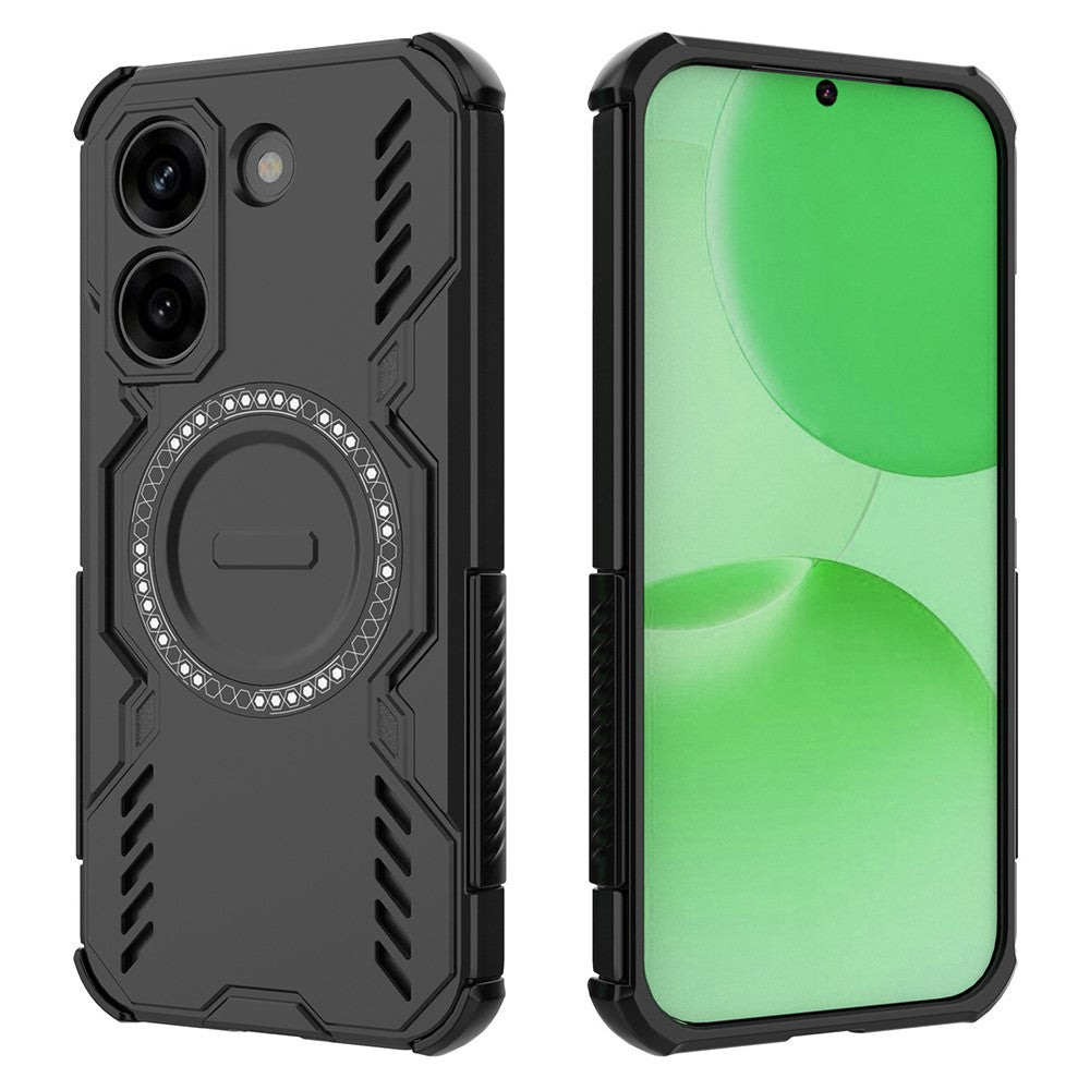 Xiaomi Redmi Turbo 5 5G / Poco X8 Pro 5G magnetisk Butterfly Armor-cover, huldesign, varmeafledende PC + TPU-mobilcover