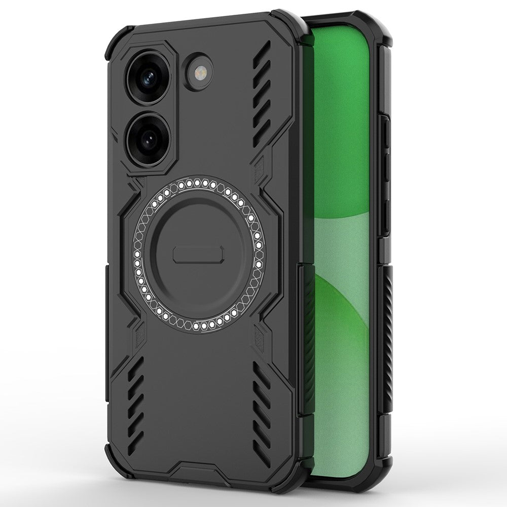 Xiaomi Redmi Turbo 5 5G / Poco X8 Pro 5G magnetisk Butterfly Armor-cover, huldesign, varmeafledende PC + TPU-mobilcover