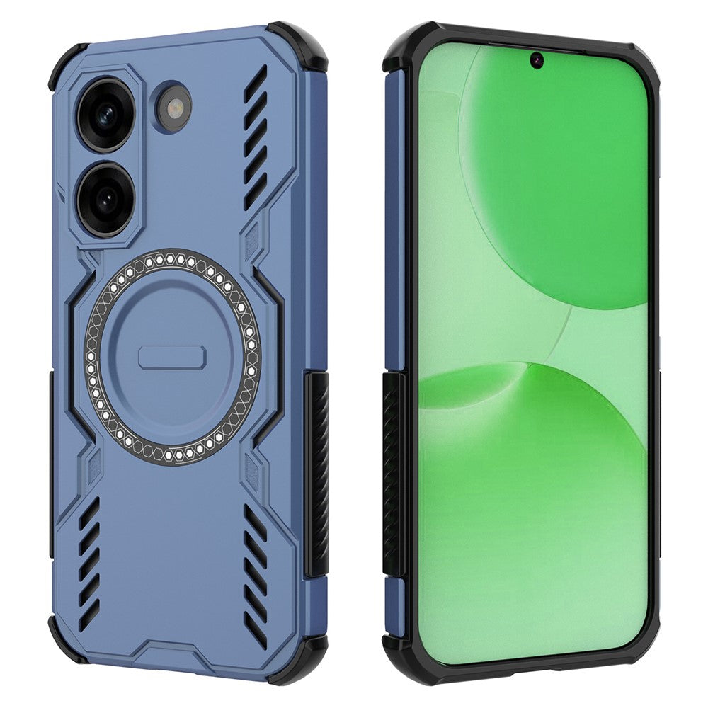 Xiaomi Redmi Turbo 5 5G / Poco X8 Pro 5G magnetisk Butterfly Armor-cover, huldesign, varmeafledende PC + TPU-mobilcover