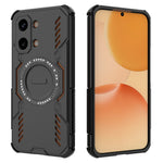 Til Xiaomi Redmi Turbo 5 Max 5G / Poco X8 Pro Max 5G, magnetisk cover med sommerfuglerustning, udhulet varmeafledning og PC + TPU-mobilcover