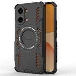 Til Xiaomi Redmi Turbo 5 Max 5G / Poco X8 Pro Max 5G, magnetisk cover med sommerfuglerustning, udhulet varmeafledning og PC + TPU-mobilcover