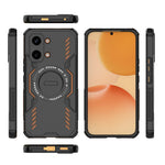 Til Xiaomi Redmi Turbo 5 Max 5G / Poco X8 Pro Max 5G, magnetisk cover med sommerfuglerustning, udhulet varmeafledning og PC + TPU-mobilcover