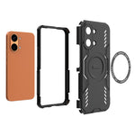 Til Xiaomi Redmi Turbo 5 Max 5G / Poco X8 Pro Max 5G, magnetisk cover med sommerfuglerustning, udhulet varmeafledning og PC + TPU-mobilcover