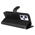 For Xiaomi Redmi Note 12 Pro 5G  / Note 12 Pro Speed 5G / Poco X5 Pro 5G Calf Texture PU Leather Case Stand Wallet Phone Protective Cover with Strap