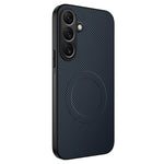 WANLONFENG For Samsung Galaxy A27 5G TQ Series Magnetic Case Carbon Fiber Texture PC TPU Phone Cover