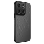 WANLONFENG För Motorola Moto X70 Air Pro 5G / Motorola Signature 5G TQ-serien Magnetiskt skal Kolfiberstruktur PC TPU mobilskal