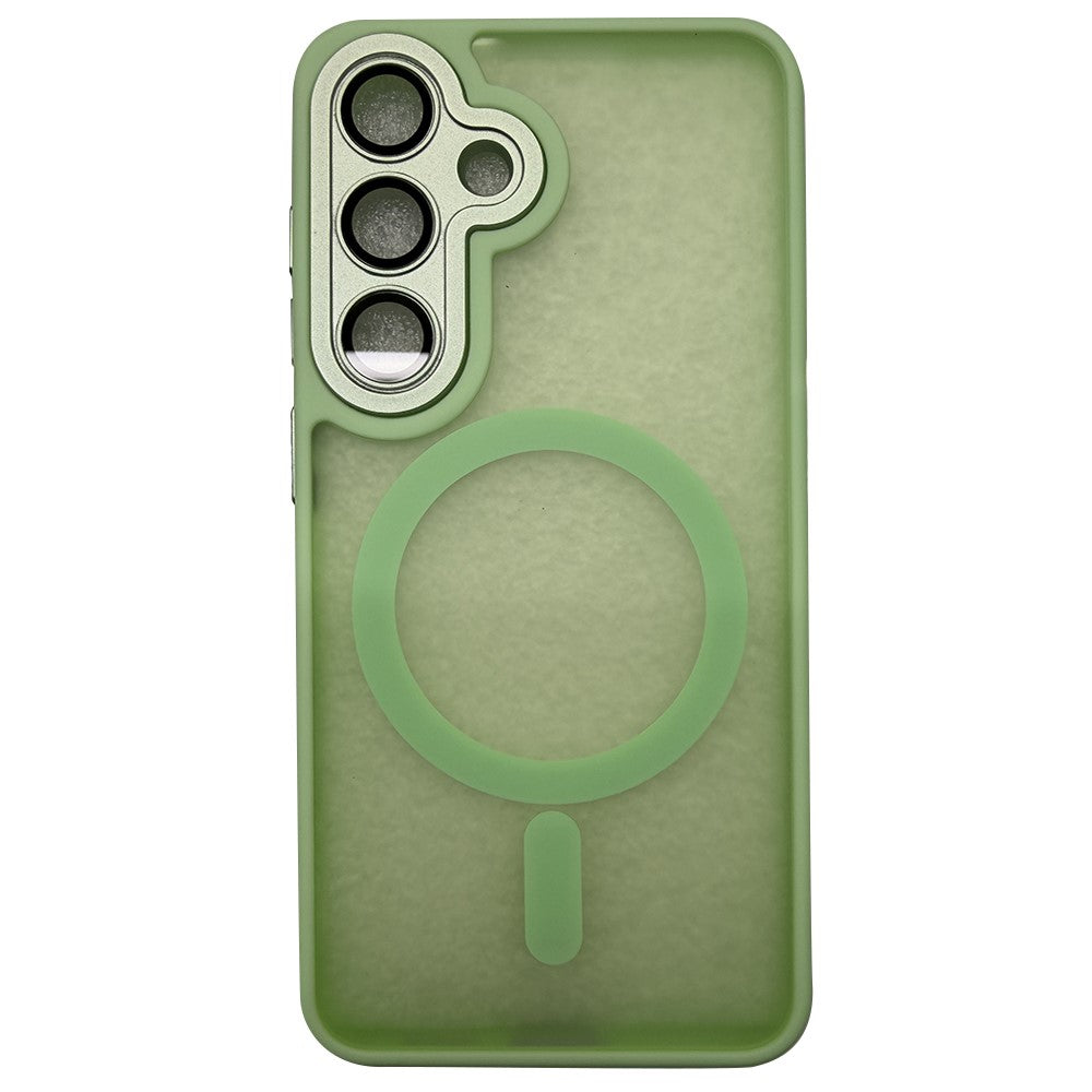 For Samsung Galaxy S23 Magnetic Case Skin-Touch PC + TPU Phone Cover