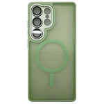For Samsung Galaxy S23 Ultra Magnetic Case Skin-Touch PC + TPU Phone Cover