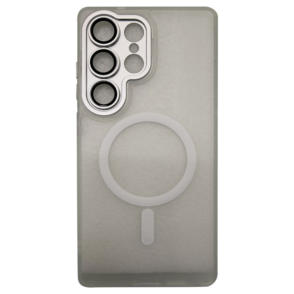 For Samsung Galaxy S24 Ultra Magnetic Case Skin-Touch PC + TPU Phone Cover