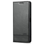 AZNS PU Leather Phone Case for Honor Play 40 Plus 5G Cowhide Texture Protective Cover Magnetic Closure Folio Flip Wallet Stand Case