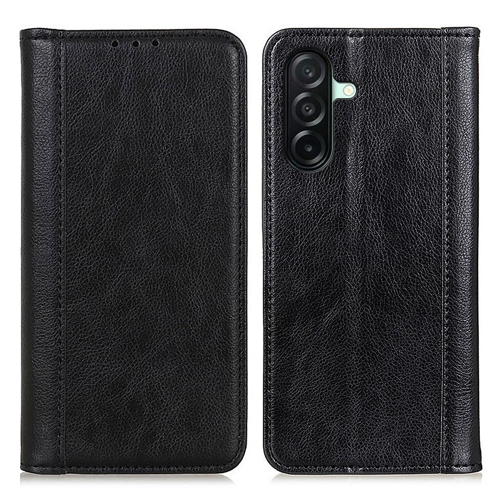 Samsung Galaxy A27 5G Stativskal Splitläder Litchitextur Plånboksfodral