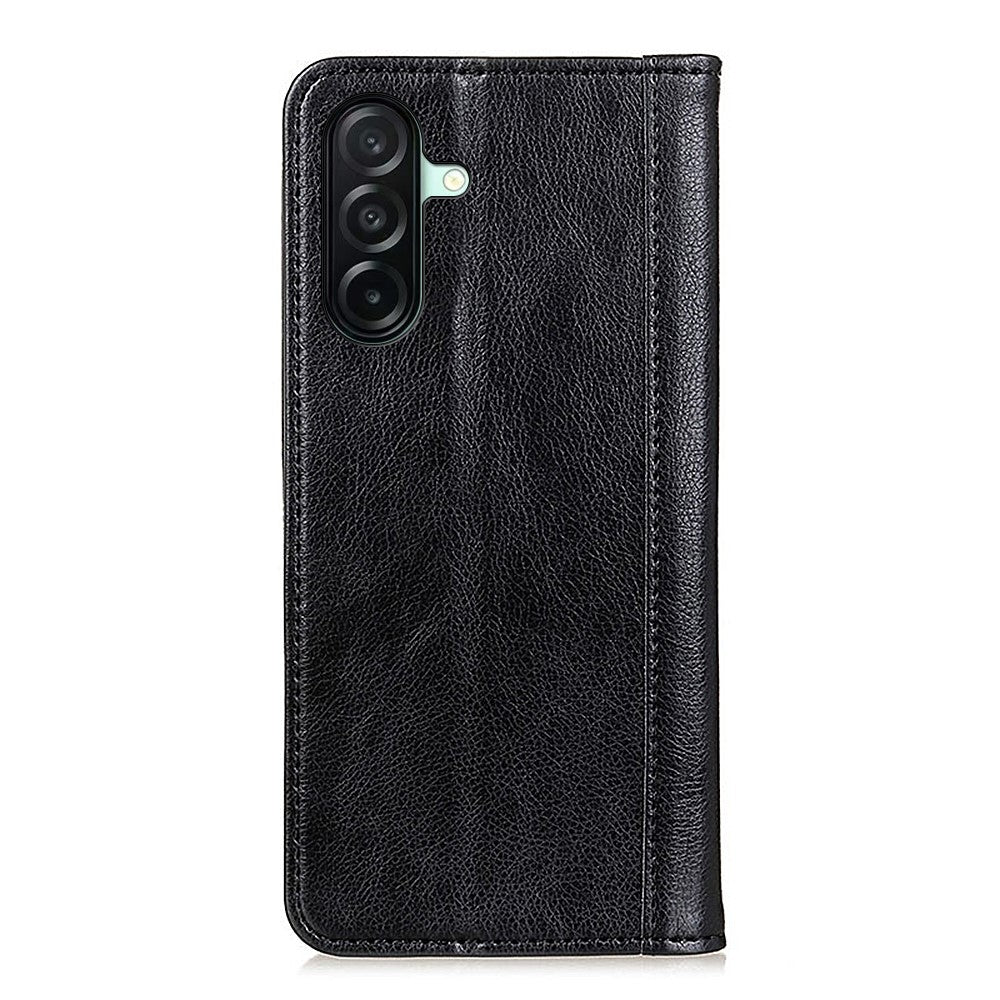 Samsung Galaxy A27 5G Stativskal Splitläder Litchitextur Plånboksfodral