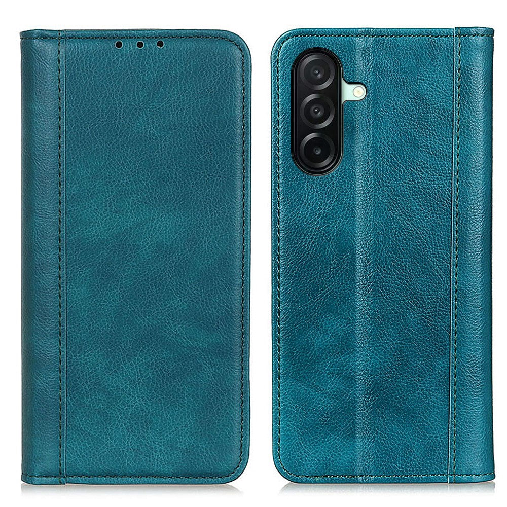 Samsung Galaxy A27 5G Stativskal Splitläder Litchitextur Plånboksfodral