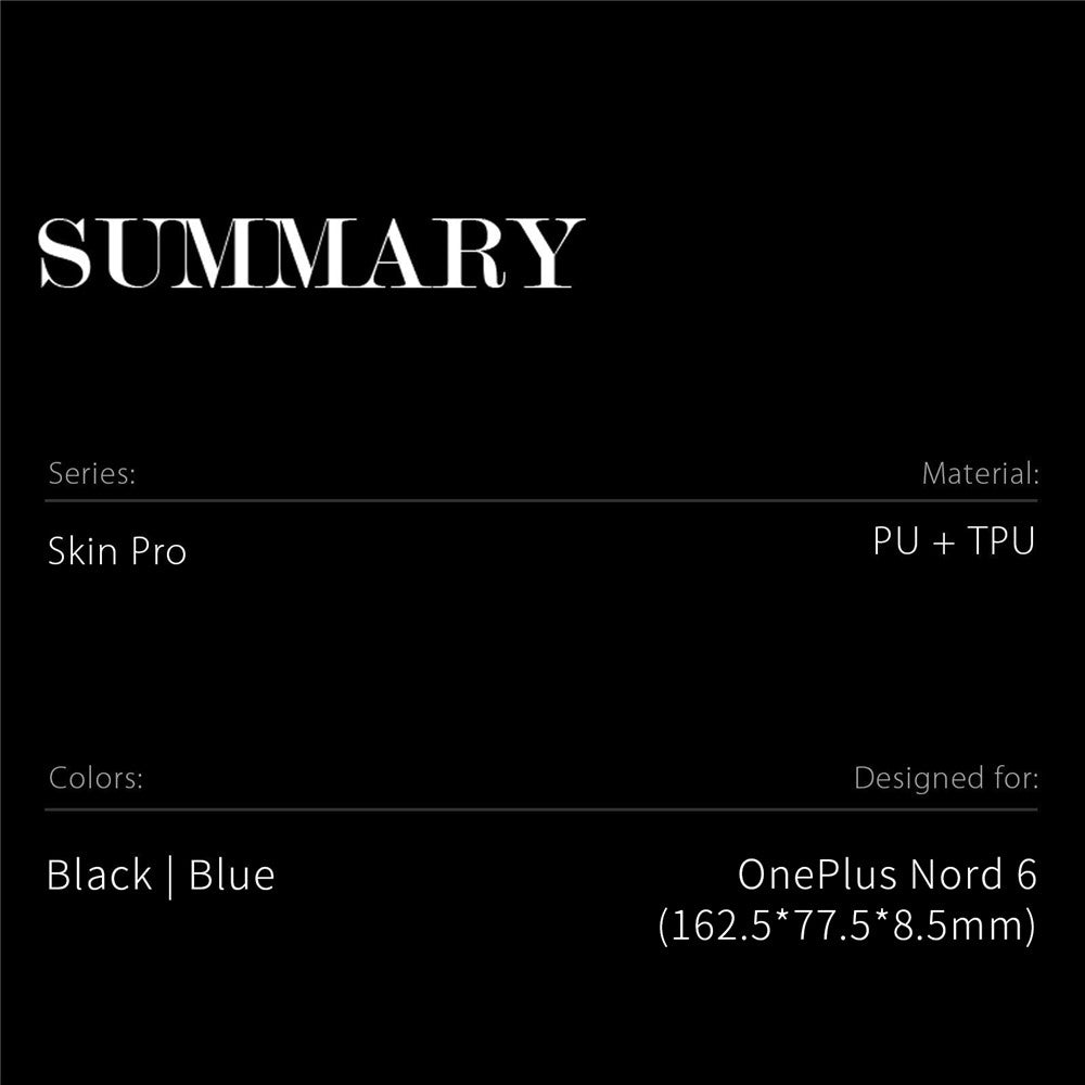 Dux Ducis til OnePlus Nord 6 5G etui Skin Pro Series læderstativcover kortholder
