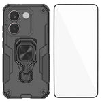 WANLONFENG För Xiaomi Redmi Turbo 5 5G / Xiaomi Poco X8 Pro 5G mobilskal PC TPU Baksida Stativ med Härdat Glas