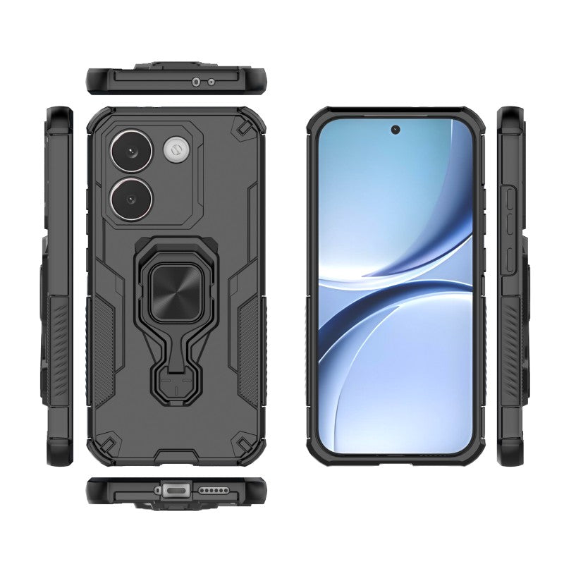 WANLONFENG För Xiaomi Redmi Turbo 5 5G / Xiaomi Poco X8 Pro 5G mobilskal PC TPU Baksida Stativ med Härdat Glas