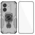 WANLONFENG För Xiaomi Redmi Turbo 5 5G / Xiaomi Poco X8 Pro 5G mobilskal PC TPU Baksida Stativ med Härdat Glas