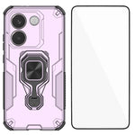WANLONFENG För Xiaomi Redmi Turbo 5 5G / Xiaomi Poco X8 Pro 5G mobilskal PC TPU Baksida Stativ med Härdat Glas
