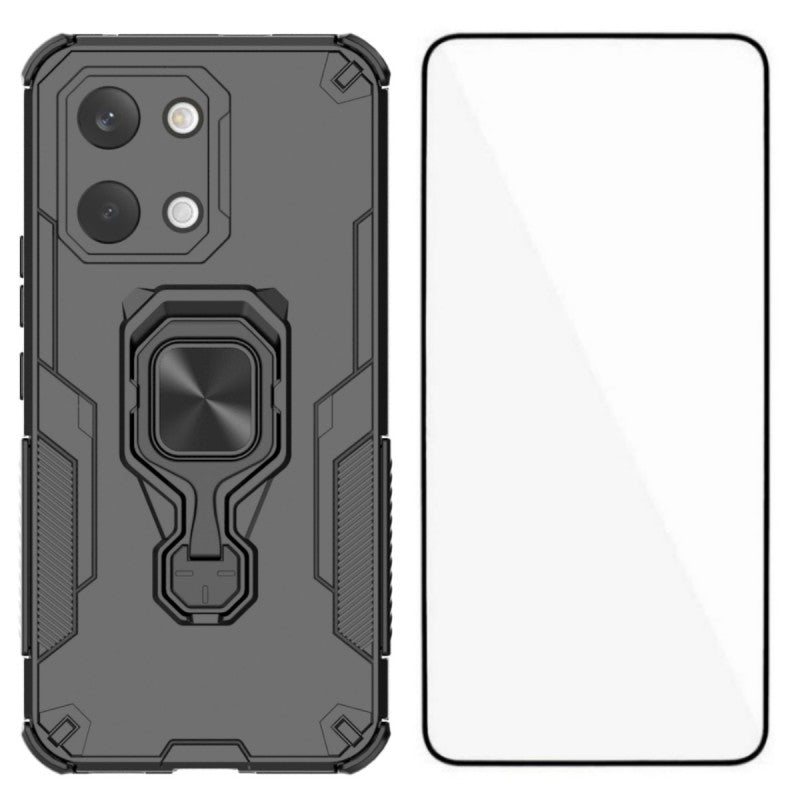WANLONFENG For Xiaomi Redmi Turbo 5 Max 5G / Xiaomi Poco X8 Pro Max 5G Phone Case PC TPU Back Cover Kickstand with Tempered Glass